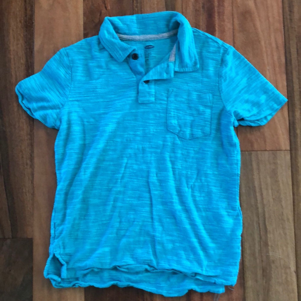 Blue shirt with collar boys